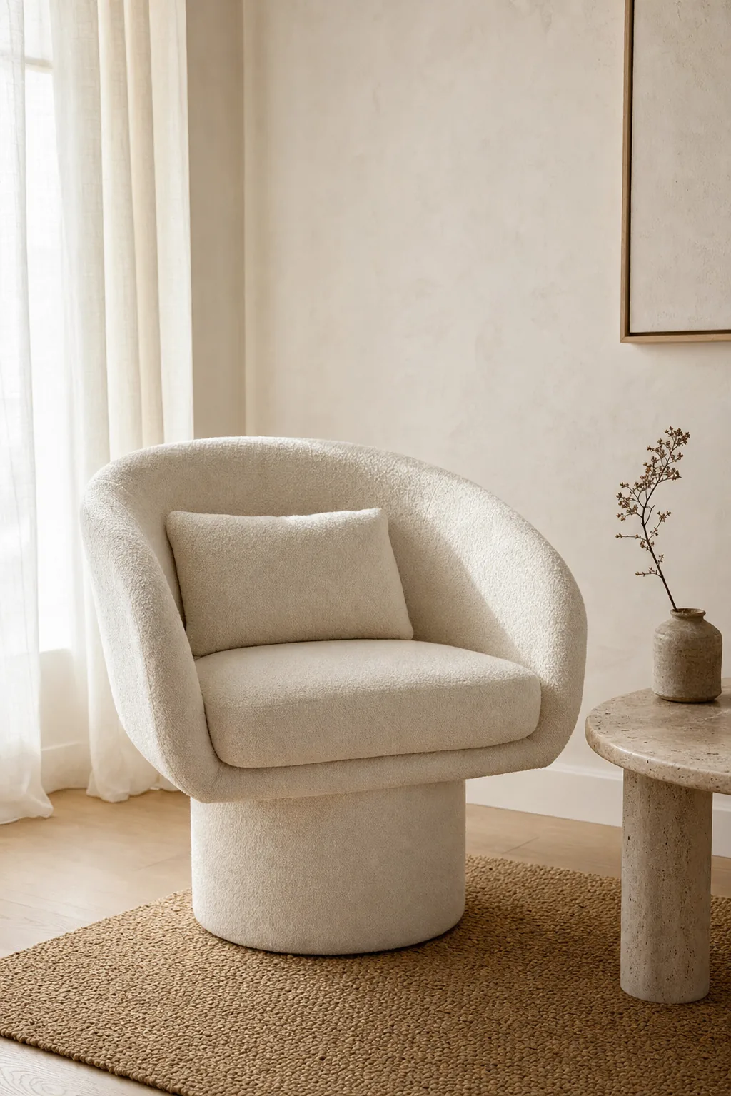 Nest Chair - cream Japandi lifestyle
